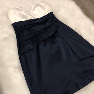Faux satin fitted dress